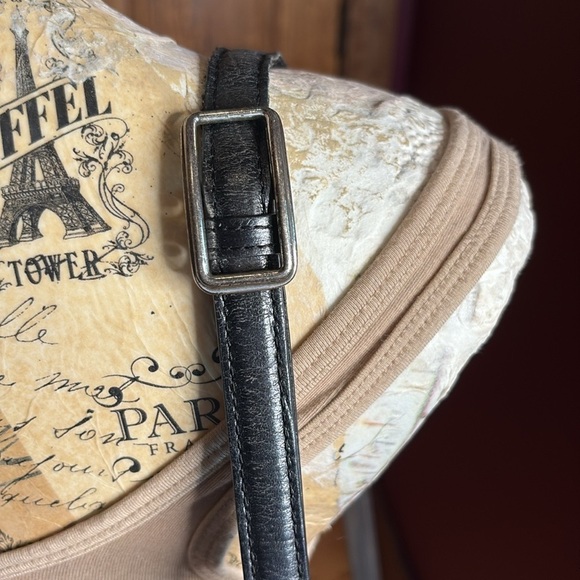 Brighton Ann Marie Bag Black Pearl Chocolate Brown Crocodile Embossed Crossbody - Picture 8 of 17